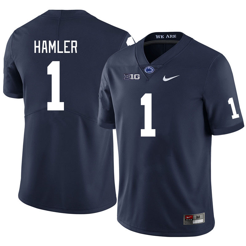 Penn State Nittany Lions #1 KJ Hamler College Football Jerseys Stitched Sale-Navy